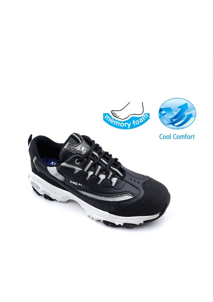 K5112 Memory Foam Cool Komfort Kadın Siyah Sneaker Spor Ayakkabı fiyatları