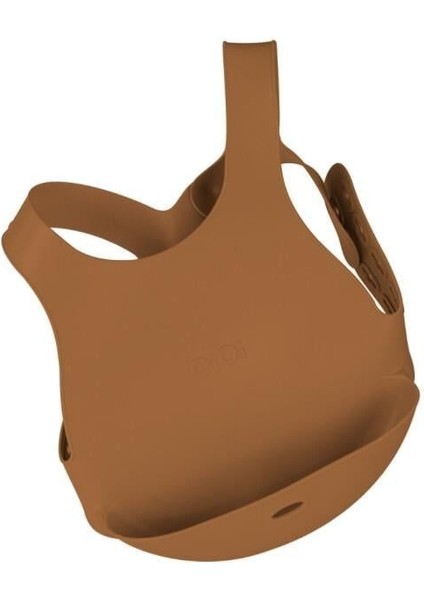 Oioi Silikon Mama Önlüğü Woody Brown