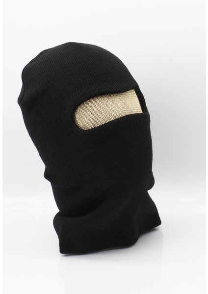 Siyah Balaclava Kar Maskesi Triko Bere Boyunluk 1 Adet