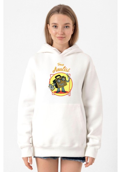 The Umbrella Academy Team Analist Beyaz Kadın 3ip Kapşonlu Sweatshirt