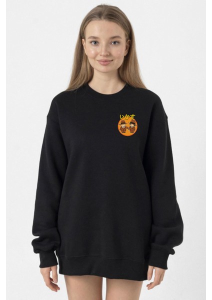 Dragon Ball Z Anime Cool Style Siyah Kadın 2ip Sweatshirt
