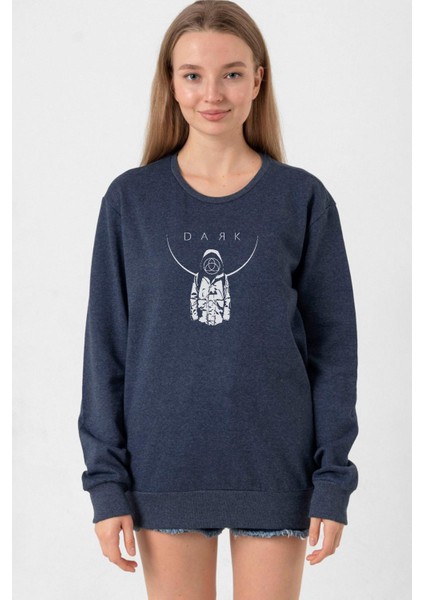 Dark Mono Indigo Kadın 2ip Sweatshirt