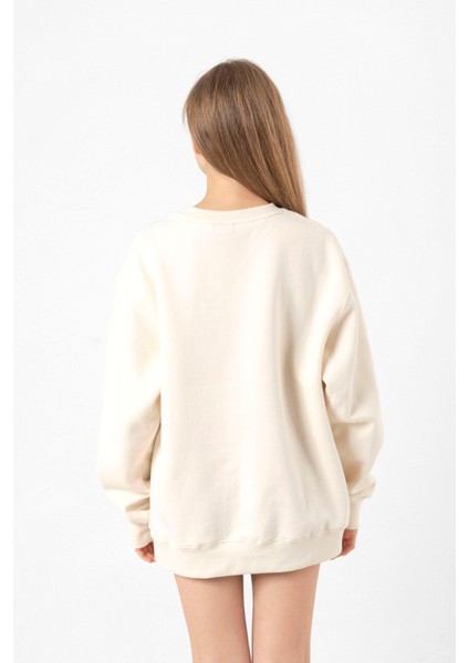 Star Trek Discovery Starfleet Command Ekru Kadın 2ip Sweatshirt