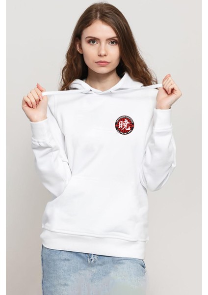 One Piece Anime Ninja Org. N.s Beyaz Kadın 3ip Kapşonlu Sweatshirt