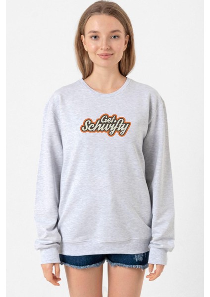Rick And Morty Get Schwifty Grimelanj Kadın 2ip Sweatshirt