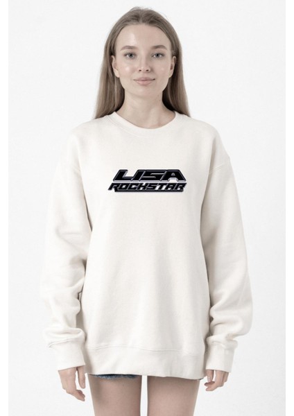 Lisa Rockstar Beyaz Kadın 2ip Sweatshirt