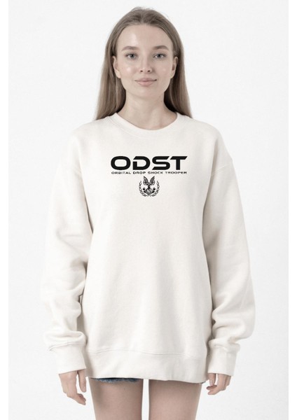 Halo Odst Orbital Drop Shock Trooper Beyaz Kadın 2ip Sweatshirt