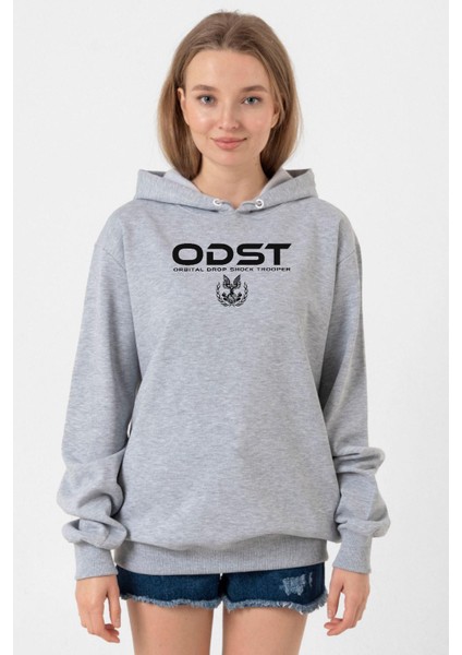 Halo Odst Orbital Drop Shock Trooper Grimelanj Kadın 3ip Kapşonlu Sweatshirt