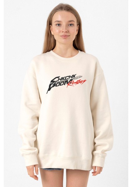 Stray Kids Chk Chk Boom Ekru Kadın 2ip Sweatshirt
