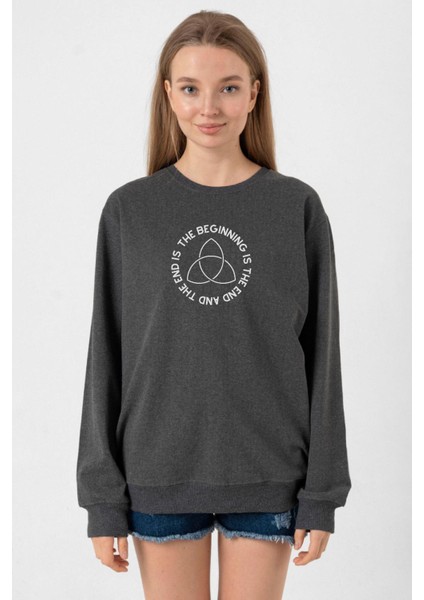 Dark The Beginning Füme Kadın 2ip Sweatshirt