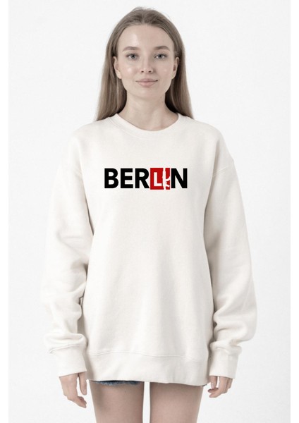 La Casa De Papel Berlin Ak Beyaz Kadın 2ip Sweatshirt