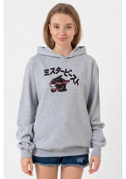 Mr Beast Kanji Grimelanj Kadın 3ip Kapşonlu Sweatshirt