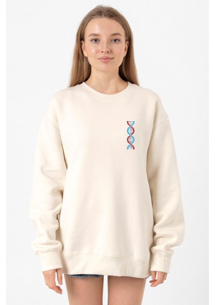 Bordo Mavi Dna Ekru Kadın 2ip Sweatshirt