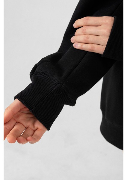 Sarı Lacivert Parmak Izi Siyah Kadın 2ip Sweatshirt indirimleri