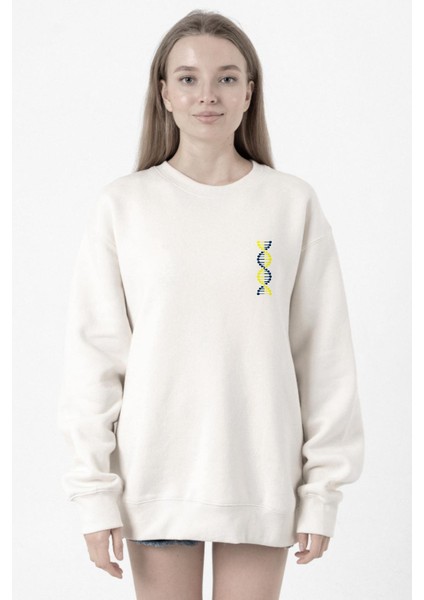 Sarı Lacivert Dna Beyaz Kadın 2ip Sweatshirt