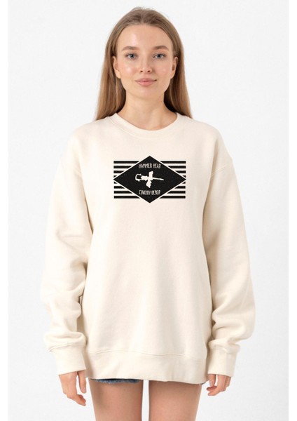 Cowboy Bebop Hammer Head Ekru Kadın 2ip Sweatshirt