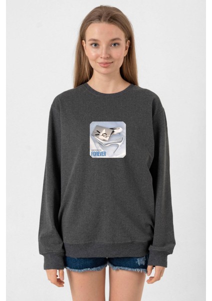 Babymonster Forever Füme Kadın 2ip Sweatshirt