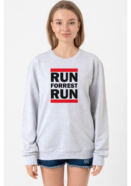 Forrest Gump Run Forrest Run Grimelanj Kadın 2ip Sweatshirt