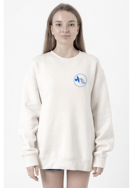 The Mentalist Blue Bird Lodge Beyaz Kadın 2ip Sweatshirt