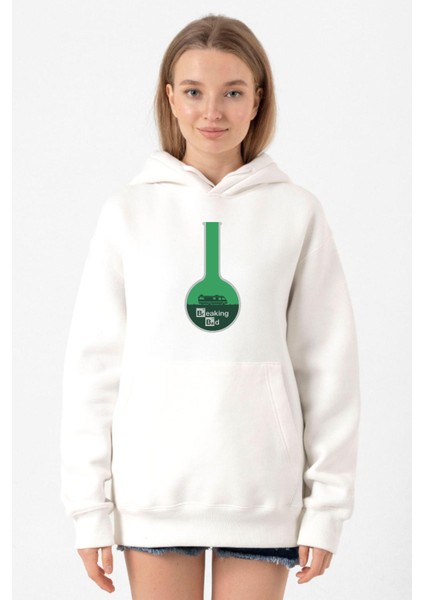 Breaking Bad Merch Beyaz Kadın 3ip Kapşonlu Sweatshirt