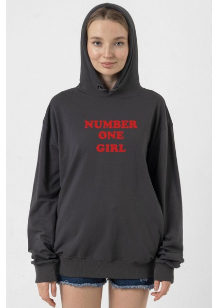 Rose Number One Girl Füme Kadın 2ip Kapşonlu