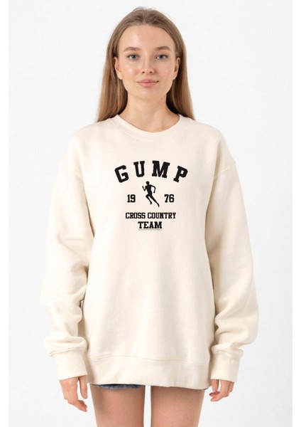 Forrest Gump Cross Country Team Ekru Kadın 2ip Sweatshirt