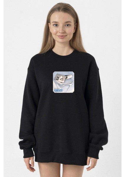 Babymonster Forever Siyah Kadın 2ip Sweatshirt