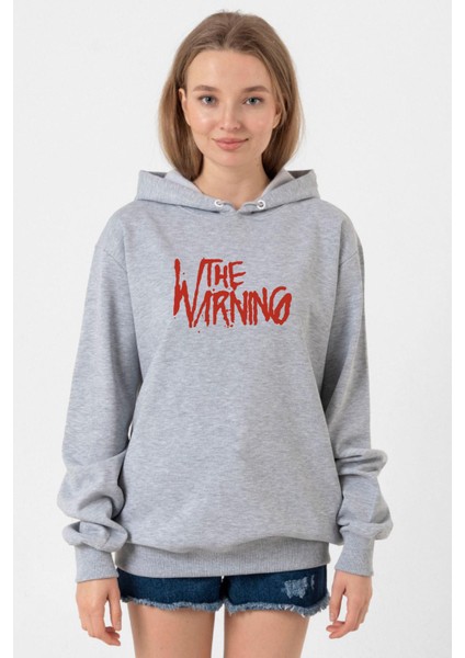 The Warning Logo Grimelanj Kadın 3ip Kapşonlu Sweatshirt
