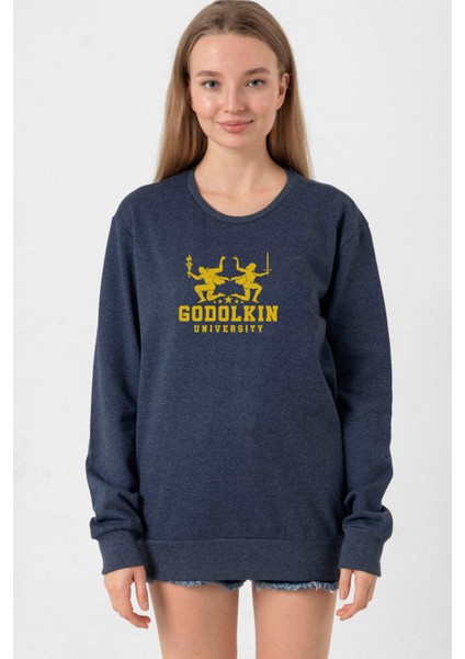 Gen V Godolkin University Logo Indigo Kadın 2ip Sweatshirt