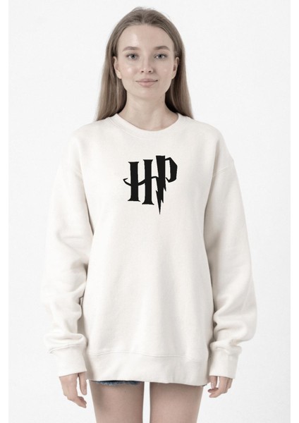 Hp Logo Beyaz Kadın 2ip Sweatshirt