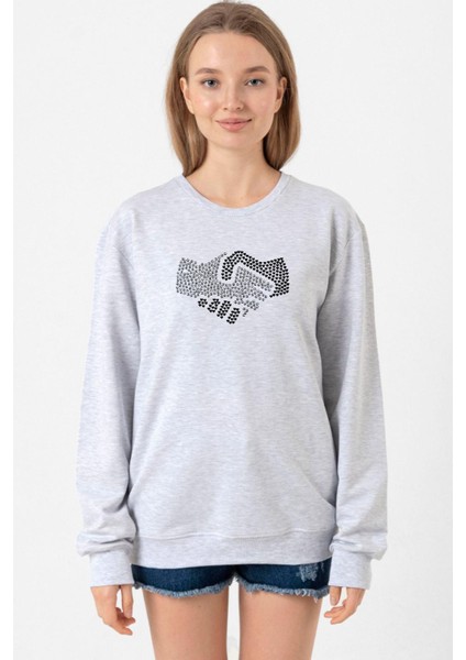 Shake Hands Icon Grimelanj Kadın 2ip Sweatshirt
