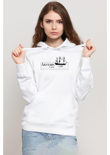 Outlander Artemis Crew Beyaz Kadın 3ip Kapşonlu Sweatshirt