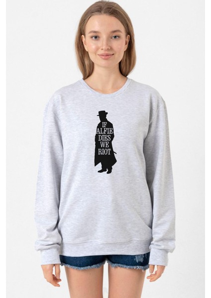 Peaky Blinders Alfie Dies Halloween Grimelanj Kadın 2ip Sweatshirt