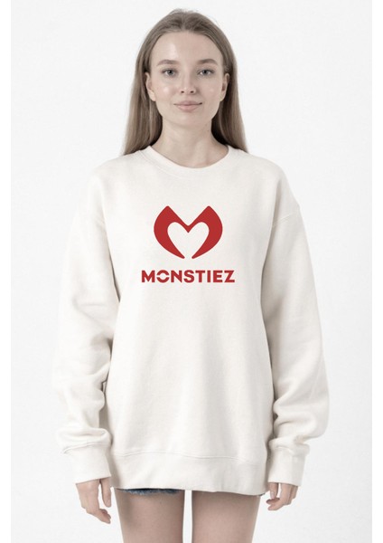 Babymonster Monstiez Beyaz Kadın 2ip Sweatshirt