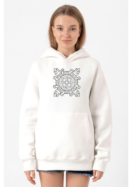 Pokemon Relic Fragment Beyaz Kadın 3ip Kapşonlu Sweatshirt