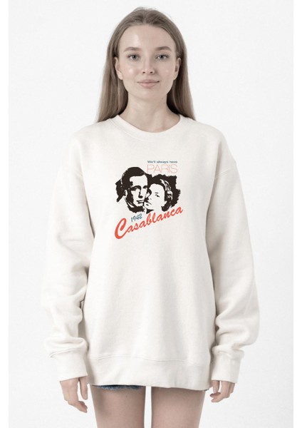 Casablanca We'll Always Have Beyaz Kadın 2ip Sweatshirt