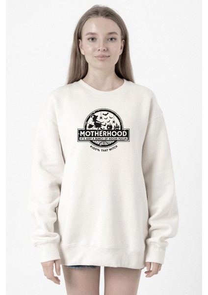 Motherhood Witch Beyaz Kadın 2ip Sweatshirt