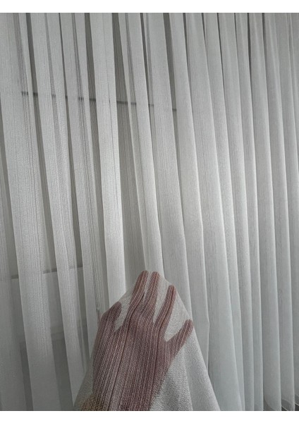 Pırlanta Çizgili Sade Şık Ütü Istemez Kırısmaz Tül Standart Pile (1.2/5 Pile) modelleri