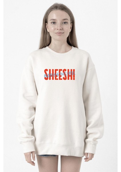 Babymonster Sheesh Beyaz Kadın 2ip Sweatshirt
