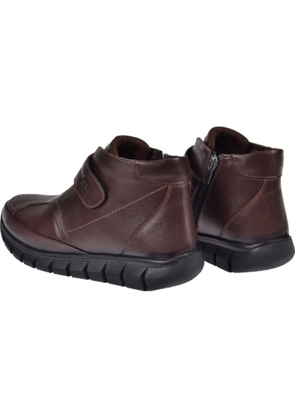Hakiki Deri Comfort Kadın Bot VOY-9411 Kahve indirimleri