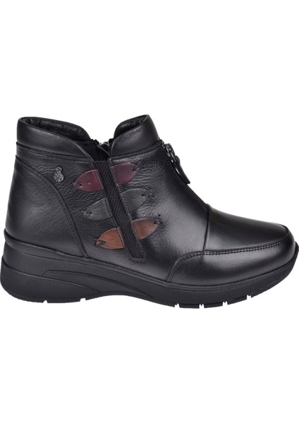 Hakiki Deri Comfort Kadın Bot VOY-Z014 Siyah fiyatları