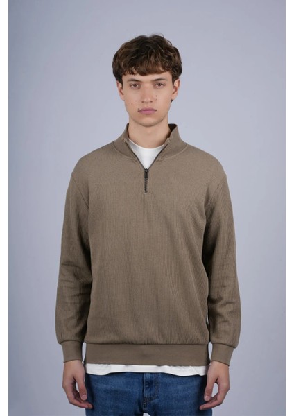 Jsco Dik Yaka Selanik Erkek Sweat