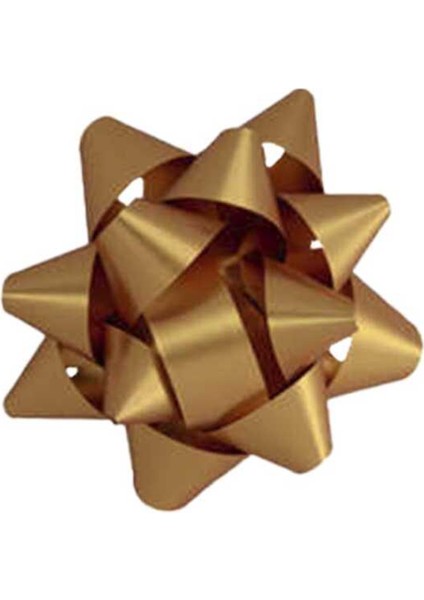 Altın Renkli Mat Metalik Hediye Paketi Süsü No:2 100'LÜ