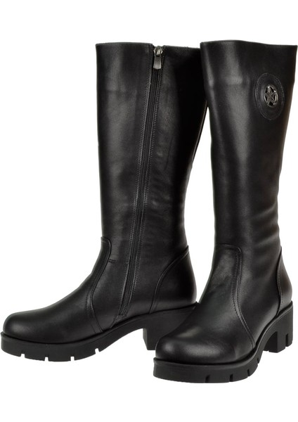 Diz Altı Kadın Çizme PLM-1642 Siyah fırsatları