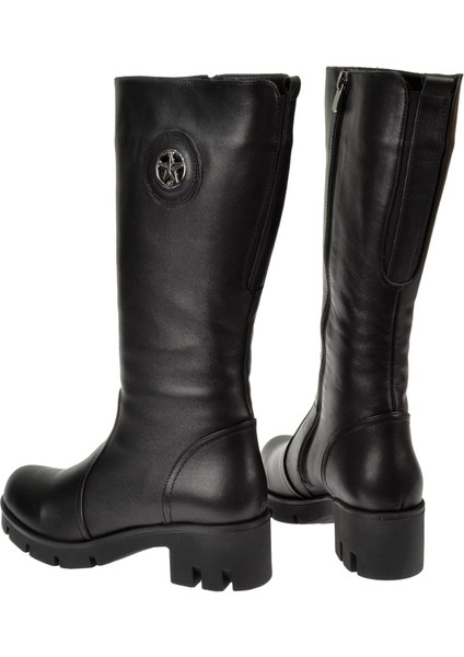 Diz Altı Kadın Çizme PLM-1642 Siyah indirimleri