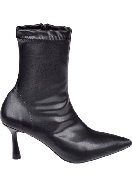 Likralı Topuklu Kadın Bot İZ-200 Siyah fiyatları