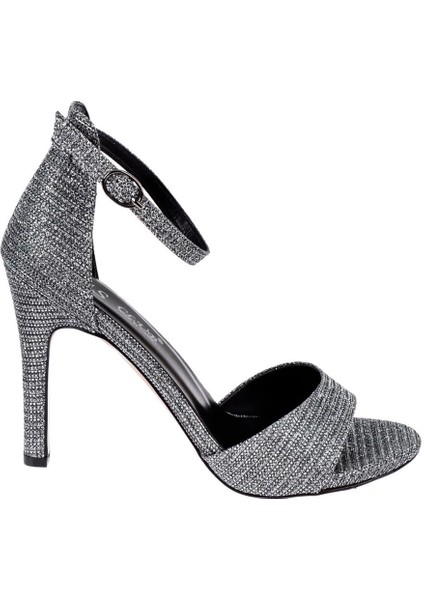 Kadın Topuklu Ayakkabı SMS-1822 Platin Simli fiyatları