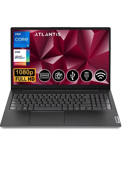 V15 G3 Iap I7-1255U 16GB 512 GB M.2 SSD 82TT00QPTX Atl5 15.6" Fdos Dizüstü Bilgisayar