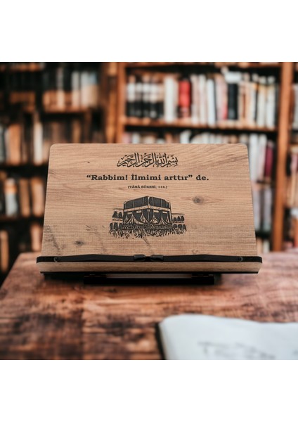 İsfahan TA Kitap Okuma Standı Masaüstü Ahşap Kuran Rahlesi Tablet Tutucu