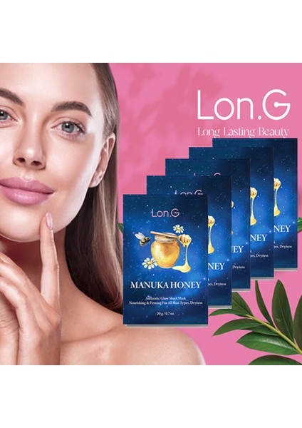 K-Beauty 5'li Manuka Ballı Gerçek Parıltı Yüz Maskesi 5'li